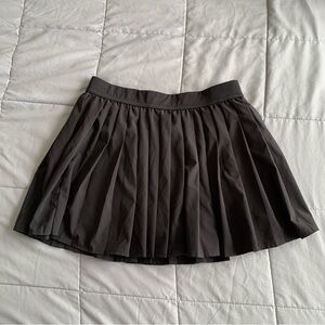 Black Pleated Tennis Skirt Mini Size Small Built In Shorts